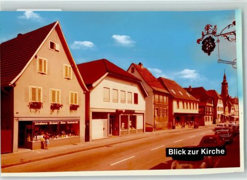 79336 W7834 Herbolzheim , Breisgau FOTO KEINE AK Blick zur Kirche