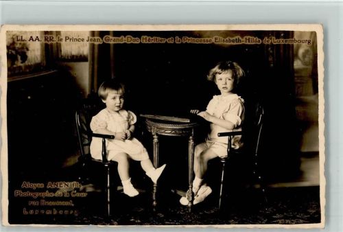 Prinz Jean und Prinzessin Elisabeth Hilda als kleine Kinder