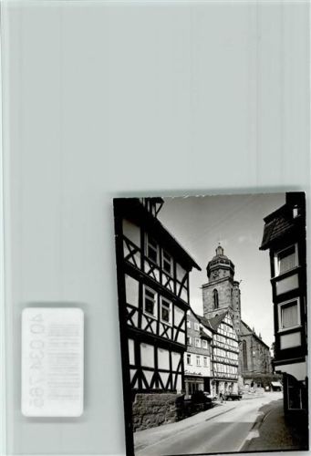 34576 W3588 Homberg , Efze FOTO KEINE AK Kirche Fachwerkhäuser