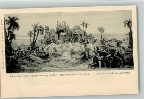 Schmedersche Krippensammlung im Bayr. Museum 1906 AK Münchner Abteilung