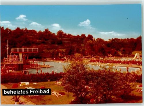 79336 W7834 Herbolzheim , Breisgau FOTO KEINE AK Freibad Sprungturm Rutsche