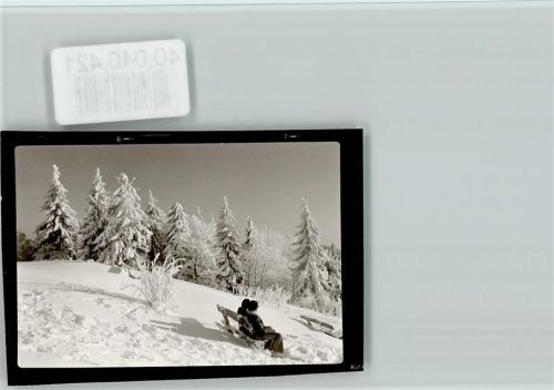 79429 W7841 Marzell FOTO KEINE AK Pause im Schnee