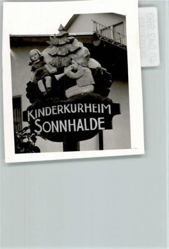 79853 W7825 Kappel , Hochschwarzw FOTO KEINE AK Kinderkurheim Sonnhalde
