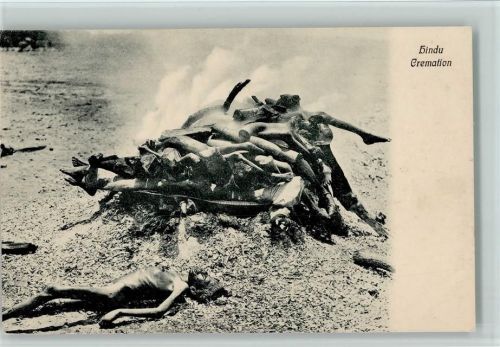 Hindu Cremation ca 1915 AK Tod