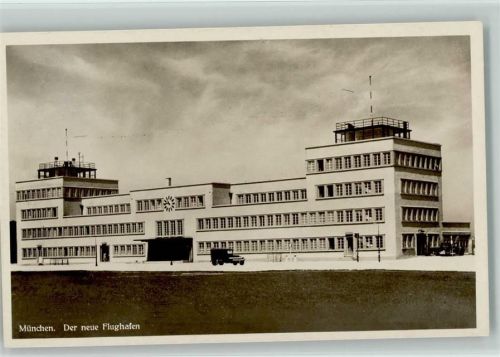 W8000 München Der neue Flughafen ca 1933 Foto AK Flughafen