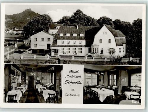 Niederdollendorf Hotel Restaurant Shönsitz mit Innenansicht - Kessel Karte
