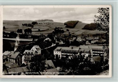 Ludwigsstadt Bahnhofstraße mit Siedlung am Heinlein