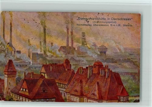 Donnersmarckhütte in Oberschlesien 1920 AK