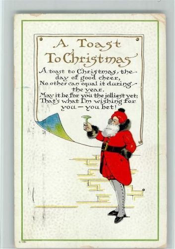 A Toast to Christmas Nikolaus Prägedruck