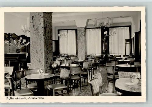 Euskirchen Cafe Kramer - Innenansicht ca 1960 AK
