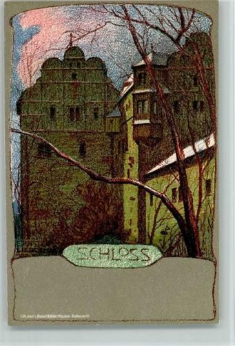 Das Schloss - sign Ernst Liebermann , litho 1902 AK