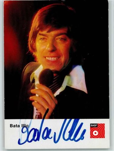 Bata Illic Original Autogramm Schlagersänger