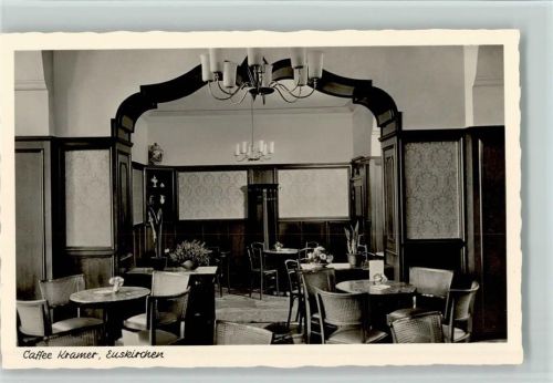 Euskirchen Cafe Kramer -Innenansicht ca 1958 Foto AK