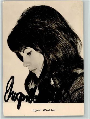 Ingrid Winkler Original Autogramm