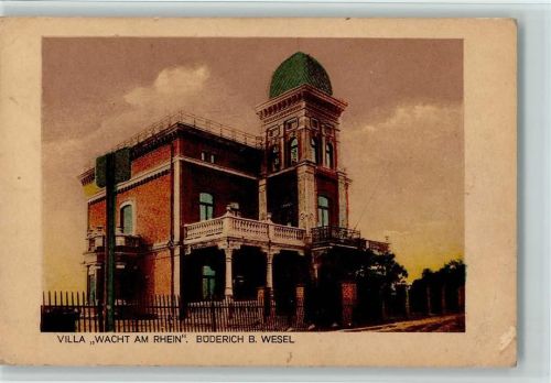 46483 W4230 Büderich b Wesel - Villa "Wacht am Rhein" 1919 AK