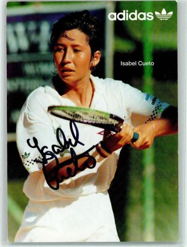 Isabel Cueto beim Spiel Original Autogramm