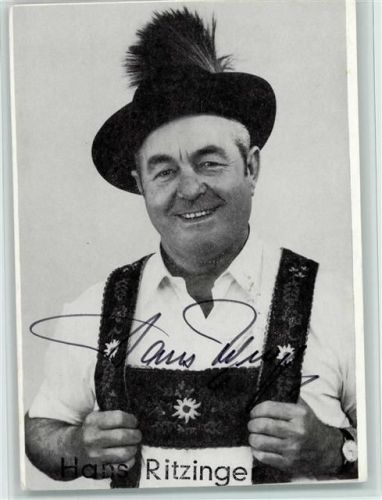 Hans Ritzinger Original Autogramm