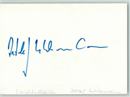 Detlef Uhlemann Langstreckenläufer Original Autogramm kein Foto, keine Ansichtskarte