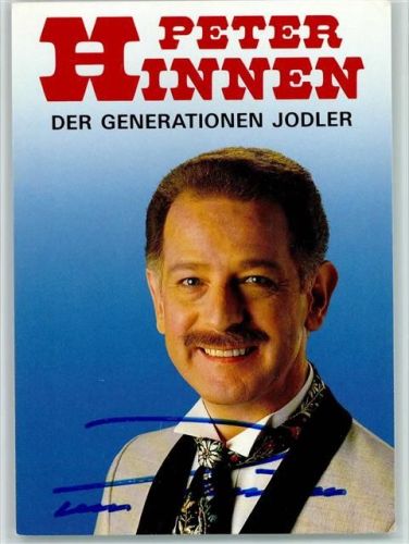 Peter Hinnen Volksmusik Original Autogramm