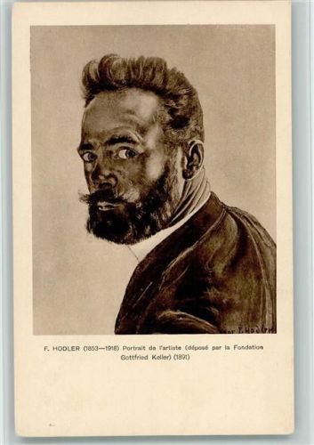 Porträt Hodler, F. Künstlerkarte