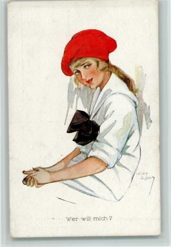 Hutmode - Wer will mich? ca 1925 AK Spark, Ch. Künstlerkarte