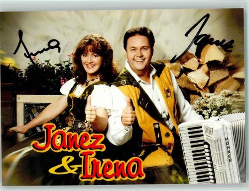 Janez & Irena Volksmusik Original Autogramm