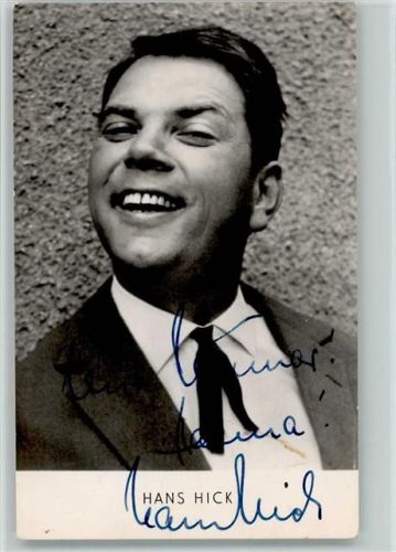 Hans Hick Original Autogramm