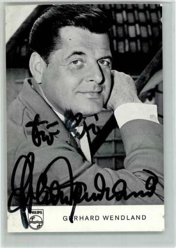 Gerhard Wendland Original Autogramm