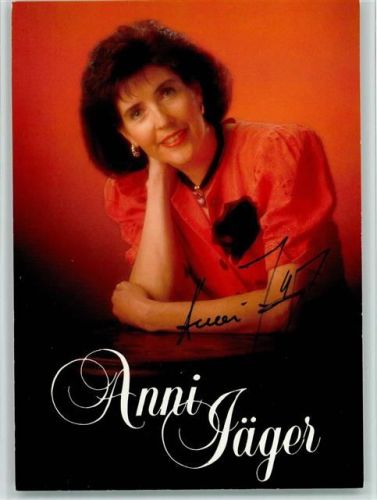 Anni Jäger Original Autogramm Schlagersänger