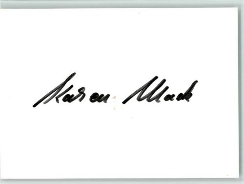 Karen Mack Autogramm ohne Bild