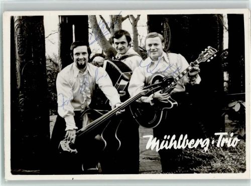 Mühlberg Trio Original Autogramm Schlagersänger
