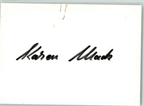 Karen Mack Autogramm ohne Bild