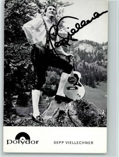 Sepp Viellechner Volksmusik Original Autogramm