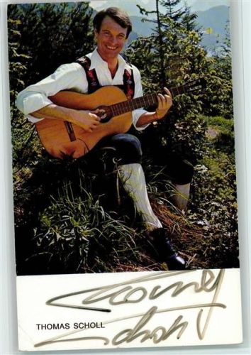 Thomas Scholl Volksmusik Original Autogramm Schlagersänger