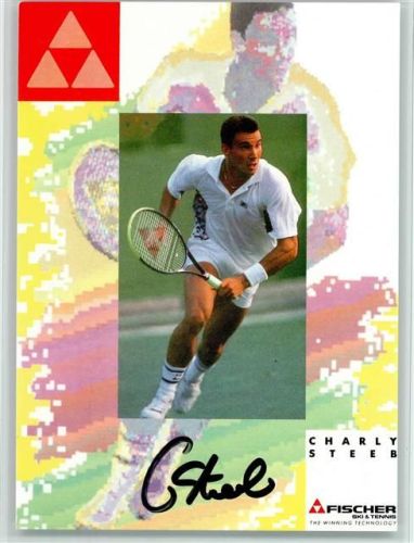 Charly Steeb beim Spiel und Original Autogramm