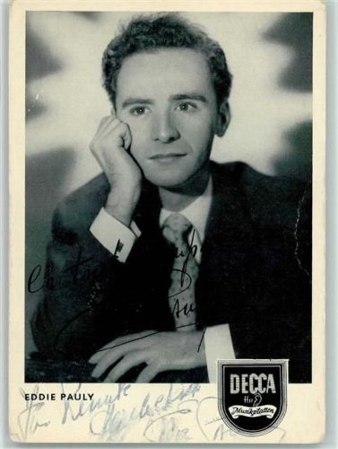 Eddie Pauly Original Autogramm Schlagersänger