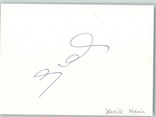 Yanik Noah , ohne Bild Original Autogramm