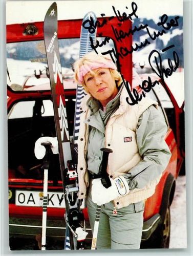 Heidi Biebl - Olympiasiegerin - Original Autogramm