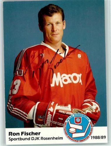 Ron Fischer Original Autogramm Eishockey
