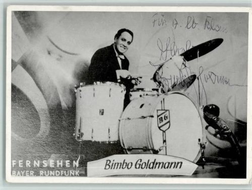 Bimbo Goldmann Schlagzeuger Original Autogramm