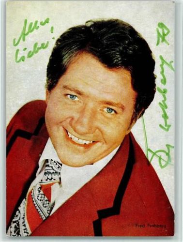 Fred Frohberg Original Autogramm Schlagersänger