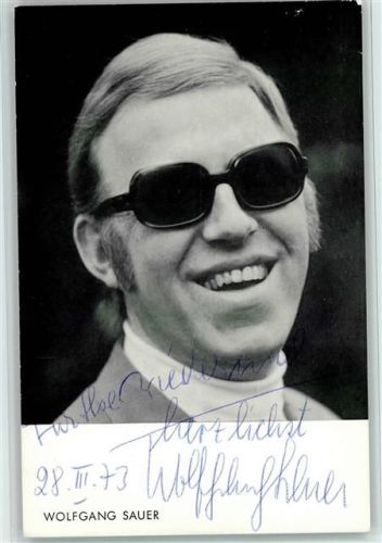 Wolfgang Sauer 1973 Widmung Original Autogramm Schlagersänger