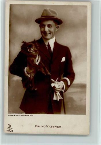 Bruno Kastner Stummfilm - mit Pekinese Pekinese
