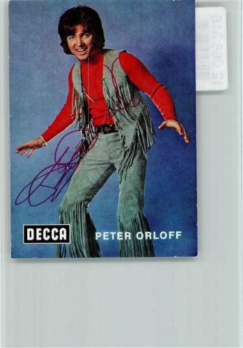 Peter Orloff Original Autogramm Schlagersänger