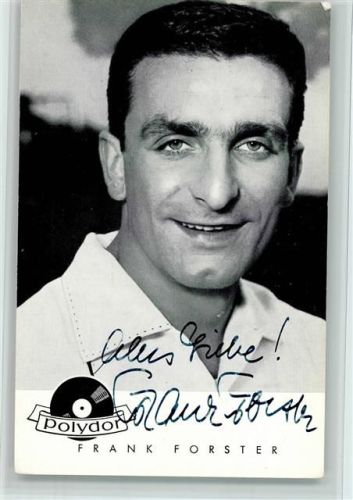 Frank Forster Original Autogramm Schlagersänger