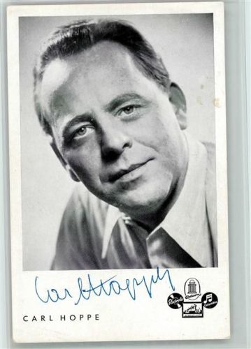 Carl Hoppe Original Autogramm Schlagersänger