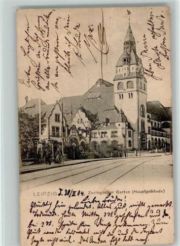 Leipzig - Zool. Garten Hauptgebäude 1904 AK