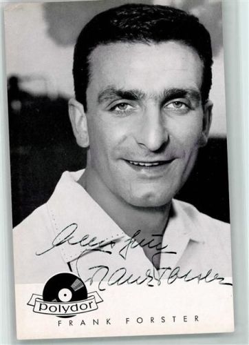 Frank Forster Original Autogramm Schlagersänger