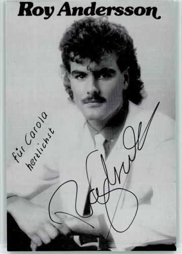 Roy Andersson Original Autogramm Schlagersänger