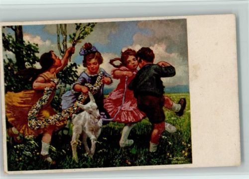 Delila 2156 - Kinderreigen mit einer Ziege